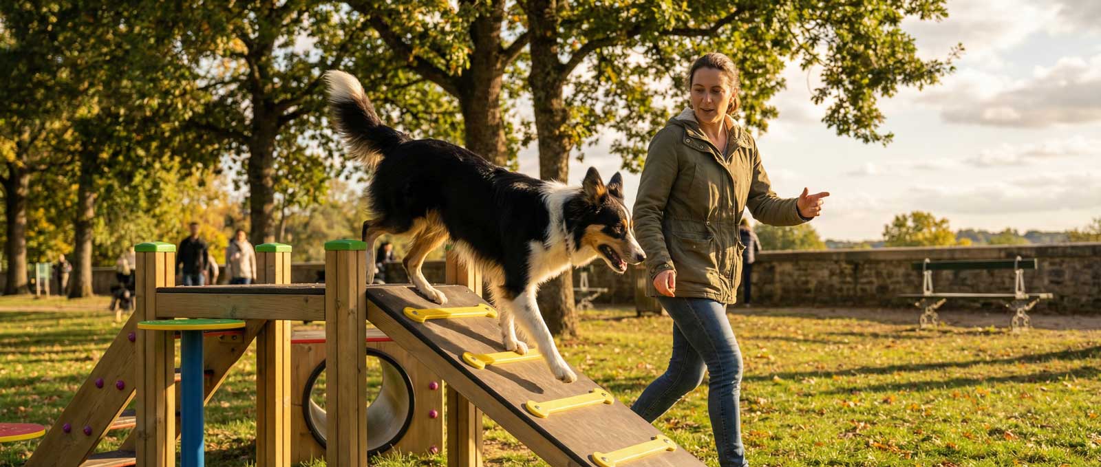 Pourquoi l'agility en parc canin renforce le lien maître-chien.