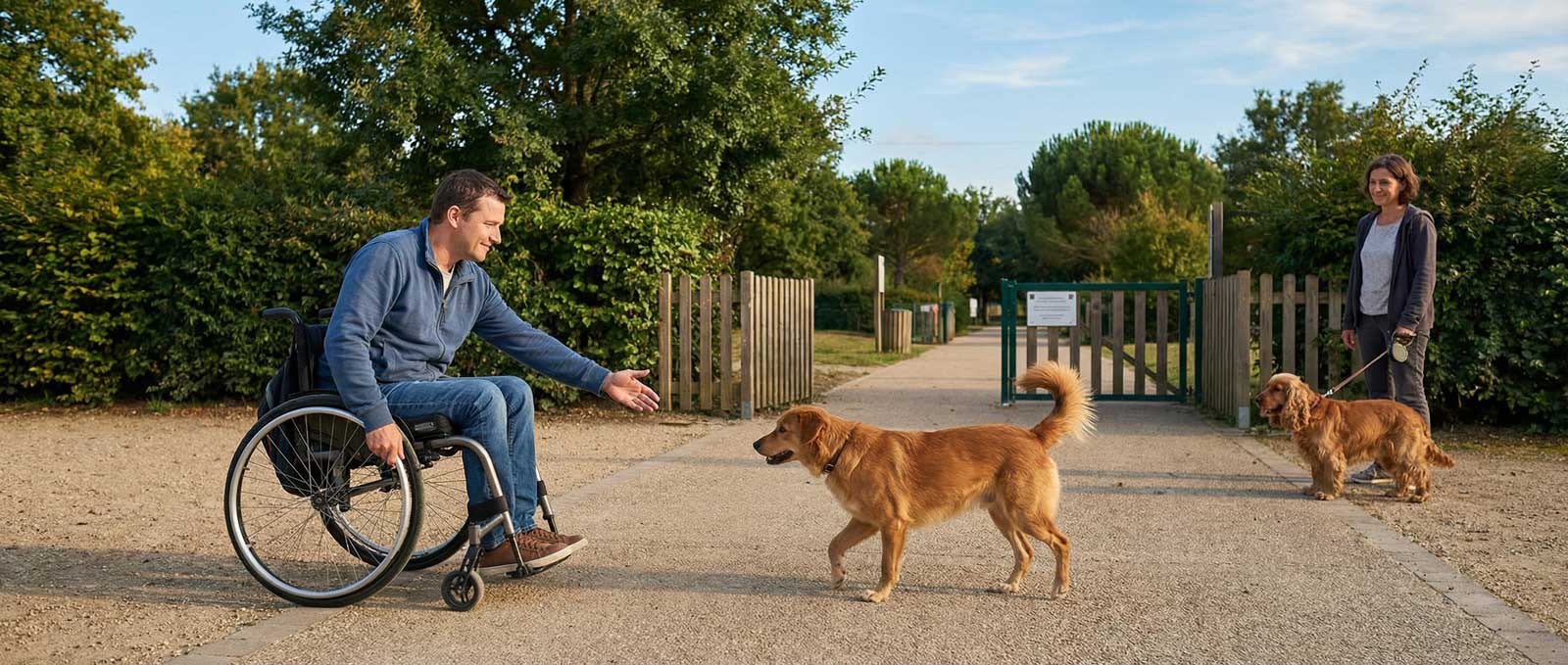 Inclusion : Comment les nouveaux modèles de parc pour chien s'adaptent désormais aux maîtres à mobilité réduite.